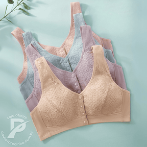 [Kit 2 peças] Sutiã Eloane - Fecho Frontal
