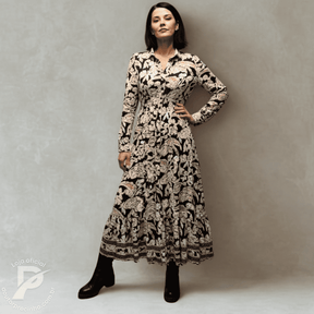 Vestido Elunara – Elegância Clássica com Toque Boho