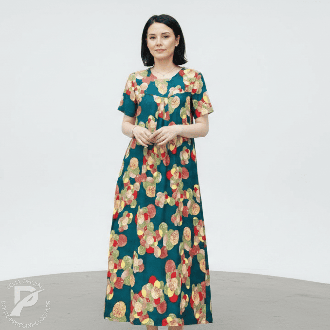 Vestido Iolanda - Serenidade Que Envolve