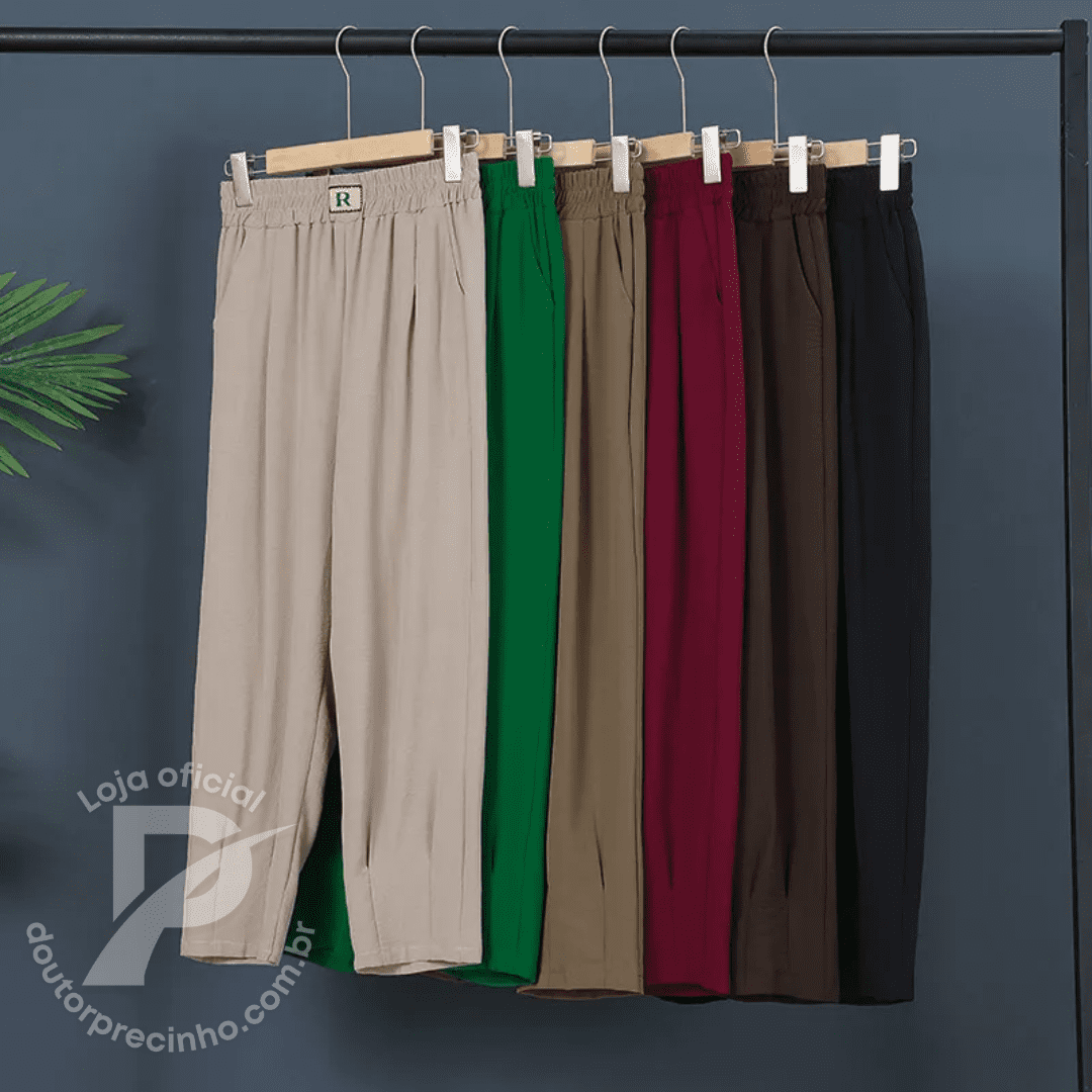 [2 peças] Calça versátil e leve - Evelin