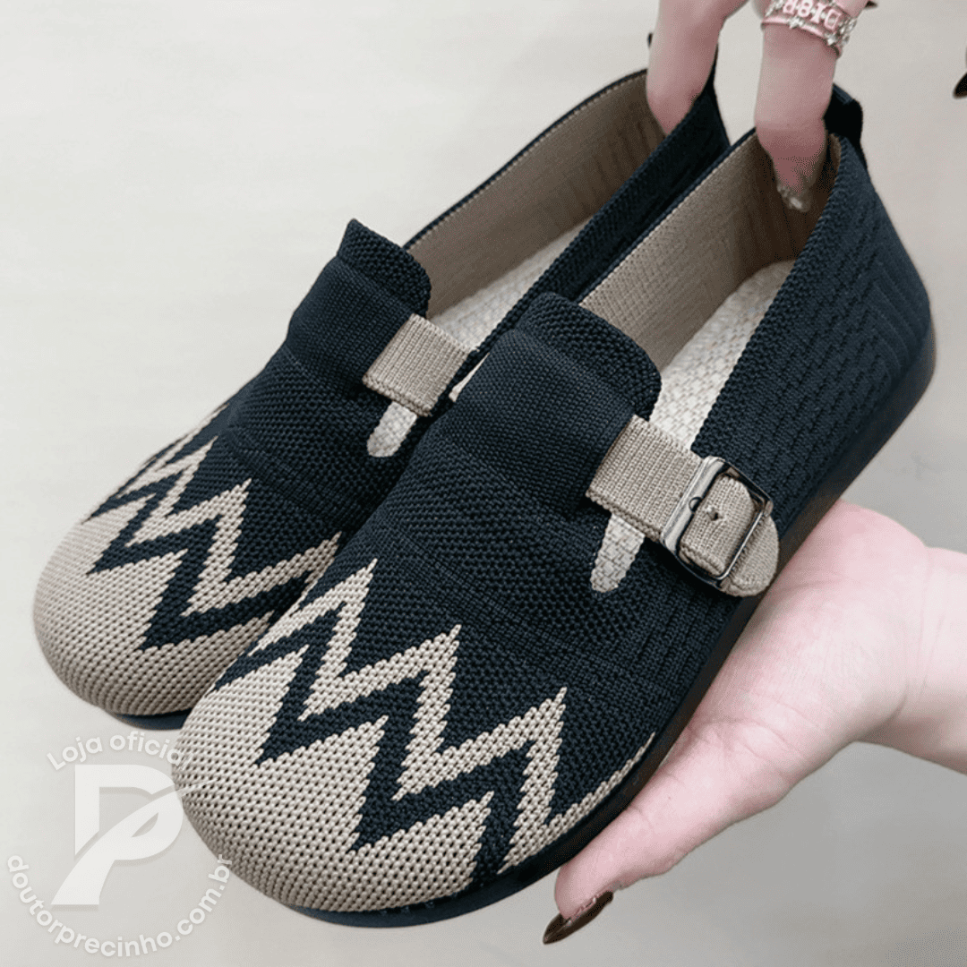 Sapato Confort Laura – Estilo Moderno e Maciez para Todos os Dias