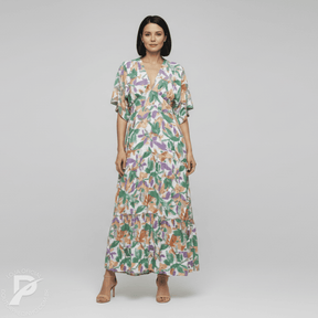 Vestido Longo Nalina - Caimento Fluido e Conforto