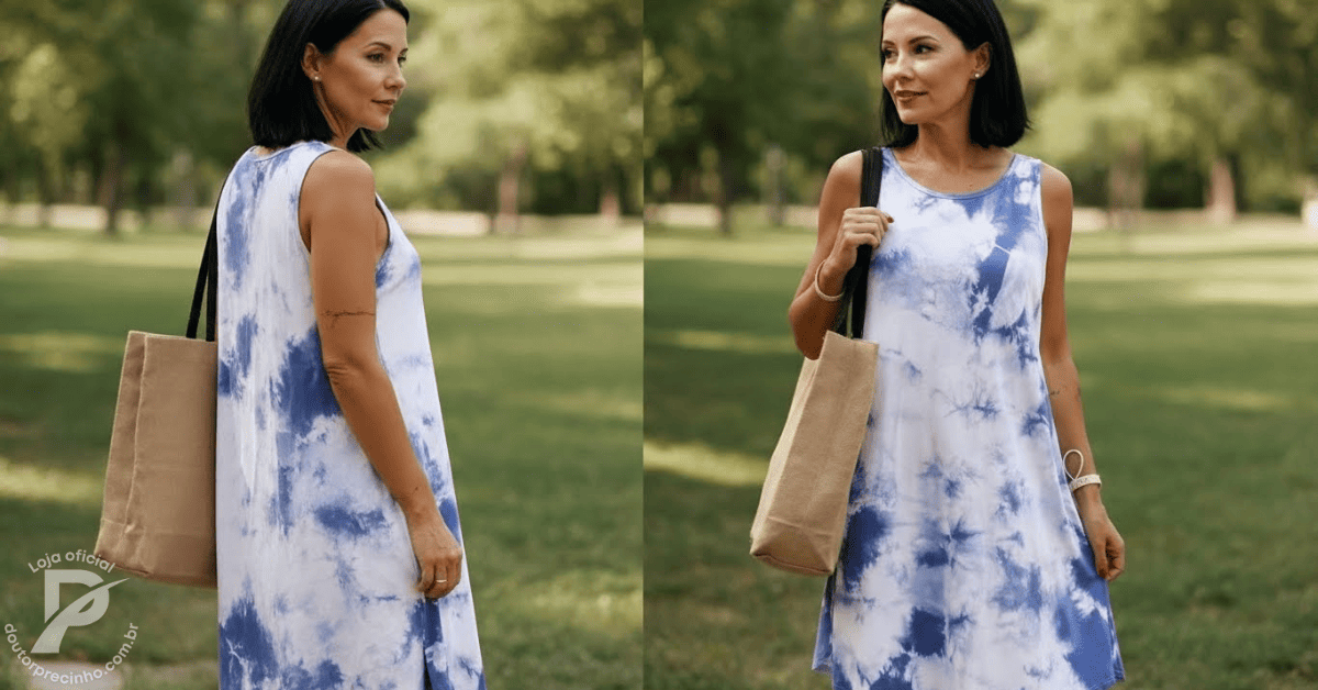 Vestido Arlisse - Simplicidade luminosa