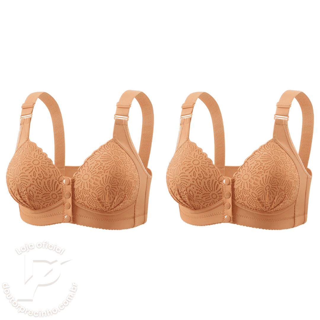 [Kit 2 peças] Sutiã Clarisse – Suporte, Conforto e Delicadeza