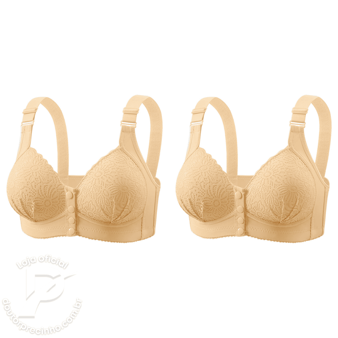 [Kit 2 peças] Sutiã Clarisse – Suporte, Conforto e Delicadeza