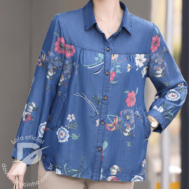 Blusa Fiorella - Estilo floral leve para toda estação