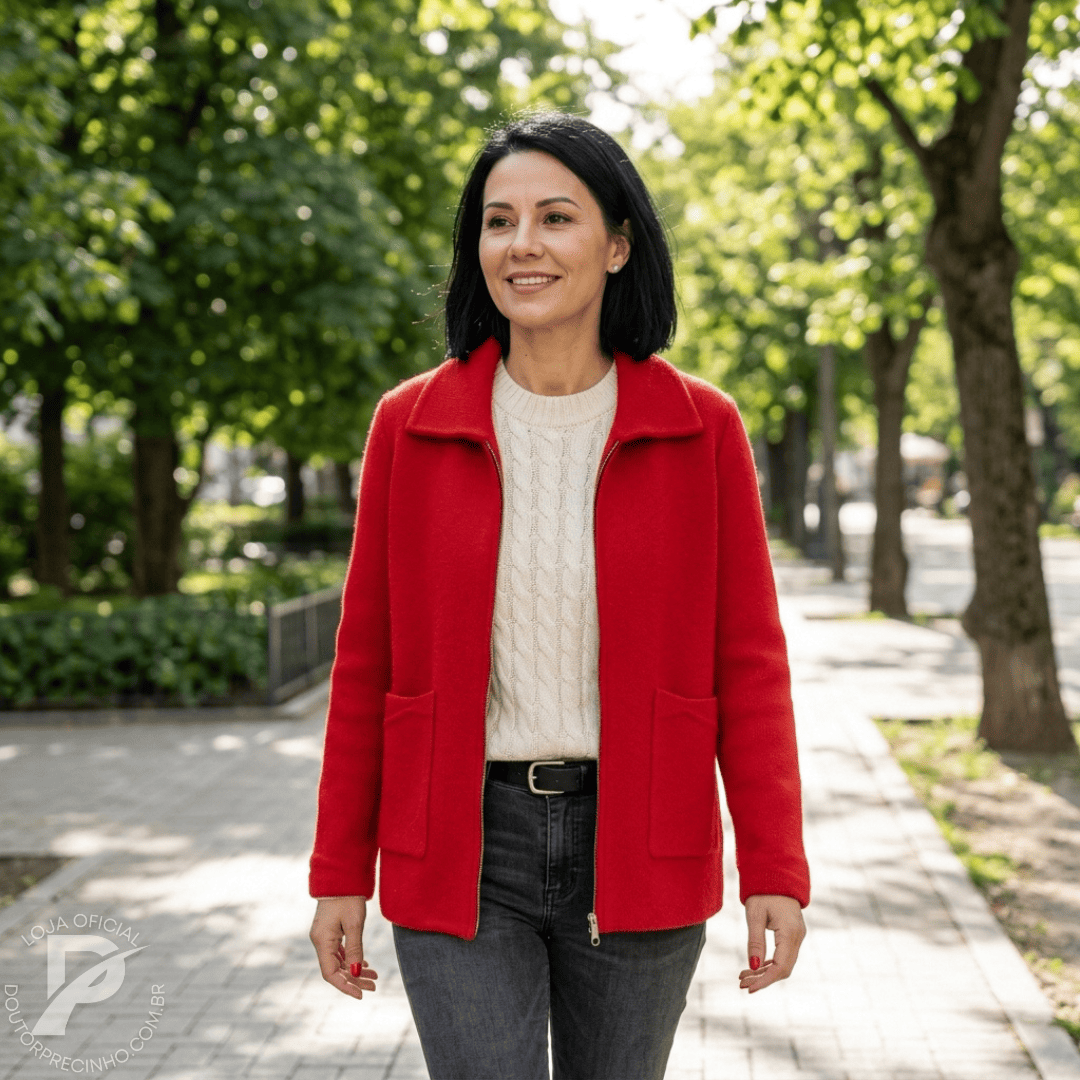 Casaco Feminino Estefani – Elegância Atemporal Para os Dias Frios