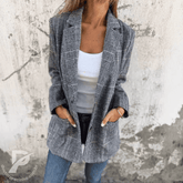 Blazer Feminino Xadrez - Luena
