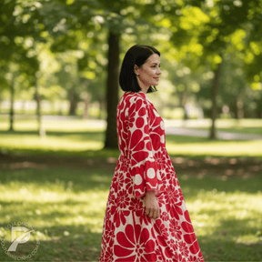 Vestido Arielle - Elegância natural e segurança