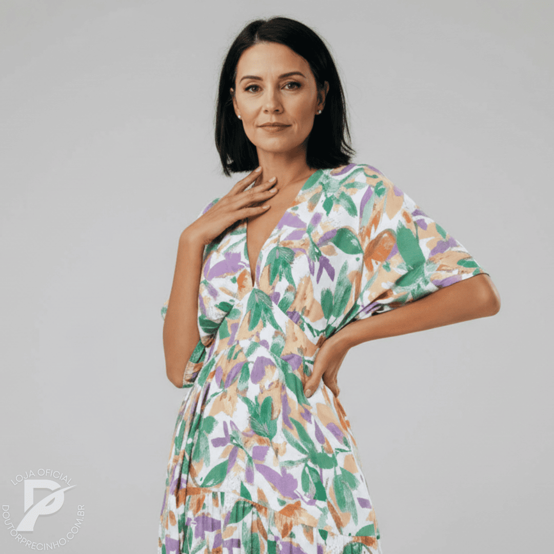 Vestido Longo Nalina - Caimento Fluido e Conforto