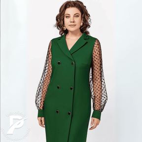 Vestido Novara – Mangas Transparentes
