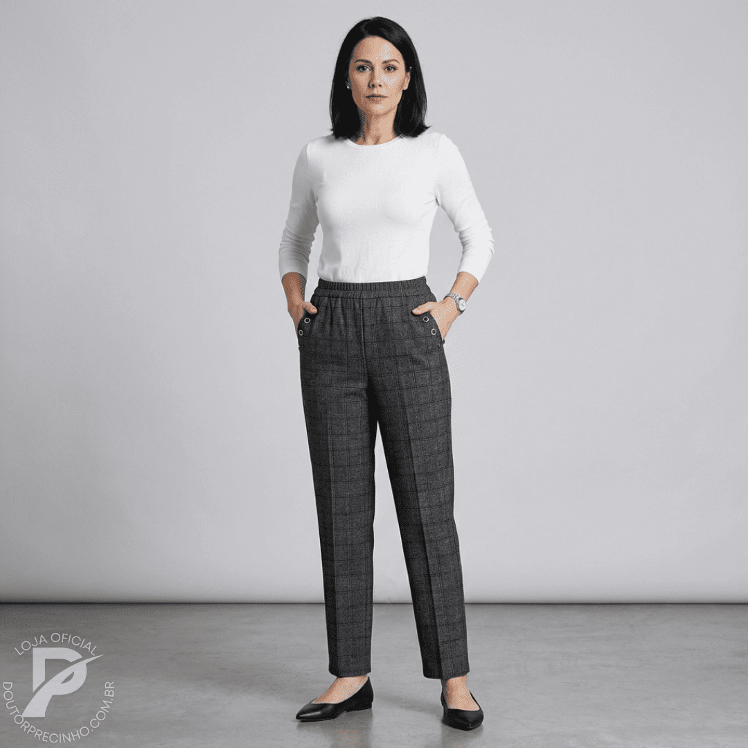 Calça com forro em lã para o inverno -  Lucy
