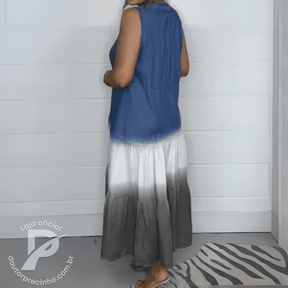 Vestido Longo Paolina – Leveza e Estilo em Cada Detalhe