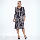 Vestido Vivara – Estampa Sofisticada e Caimento Elegante