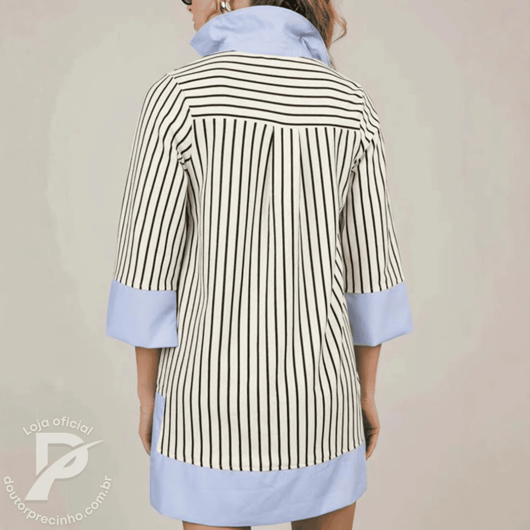 Vestido Feminino Zafira - Listrado Elegante