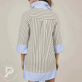 Vestido Feminino Zafira - Listrado Elegante