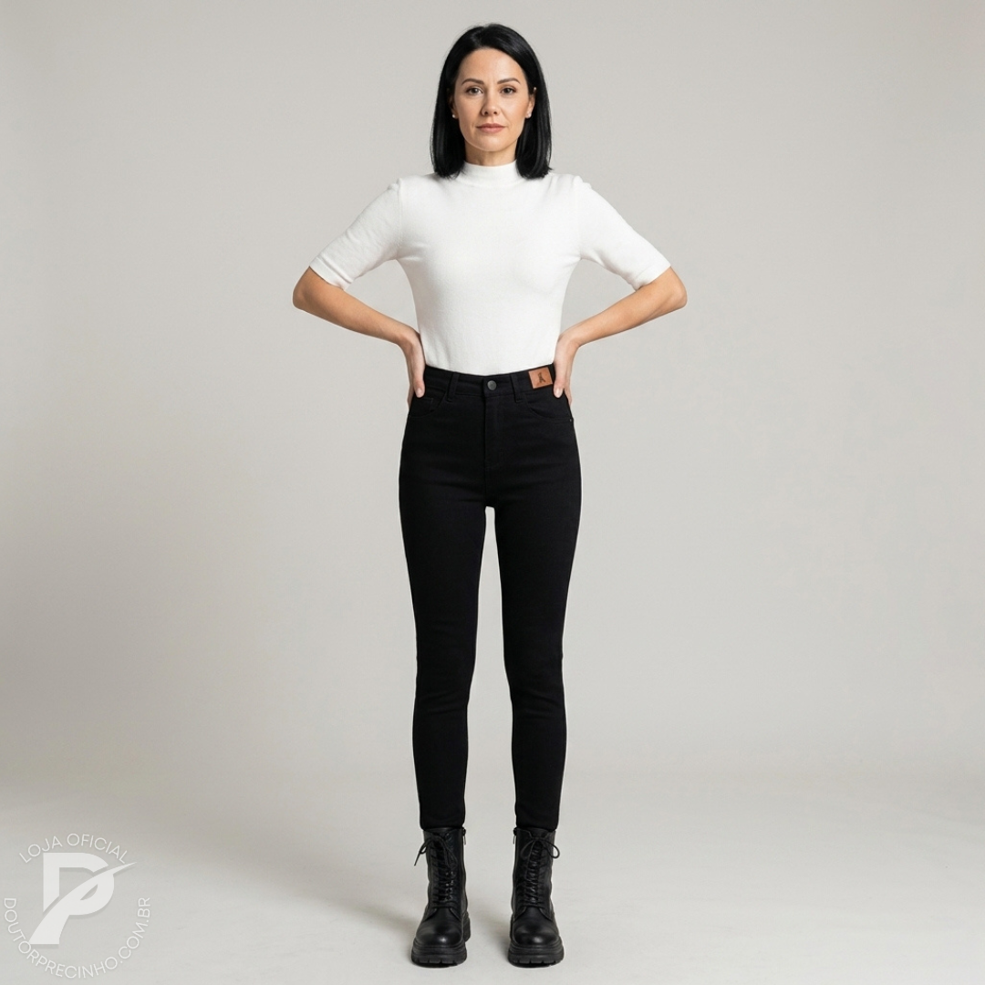Calça Jeans Tay - Forrada em lã super quentinha