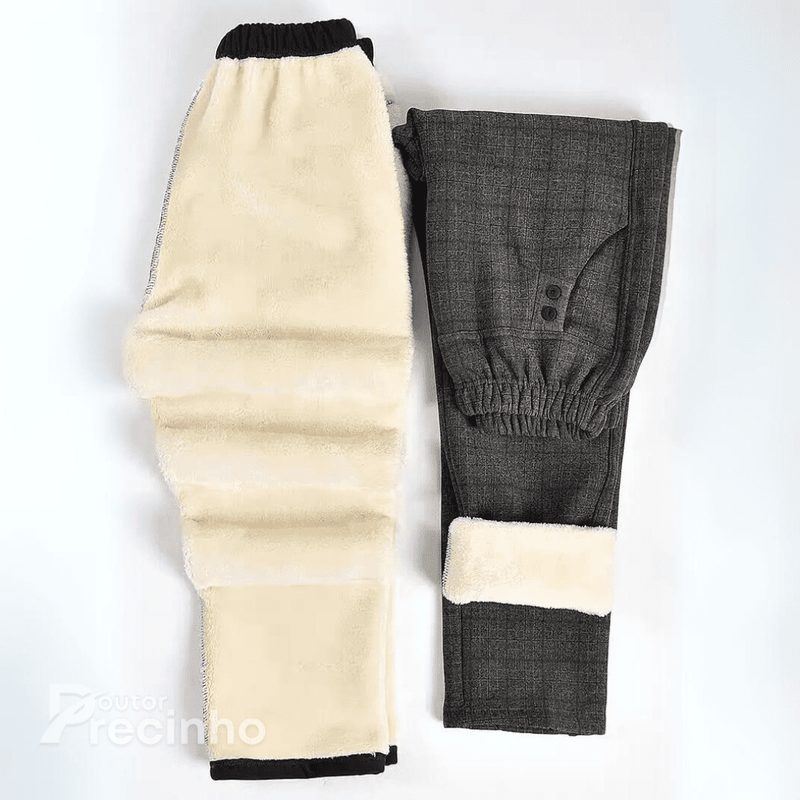 Calça com forro em lã para o inverno -  Lucy