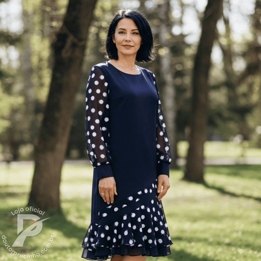 Vestido Marisse – Elegância Clássica com Detalhes que Encantam