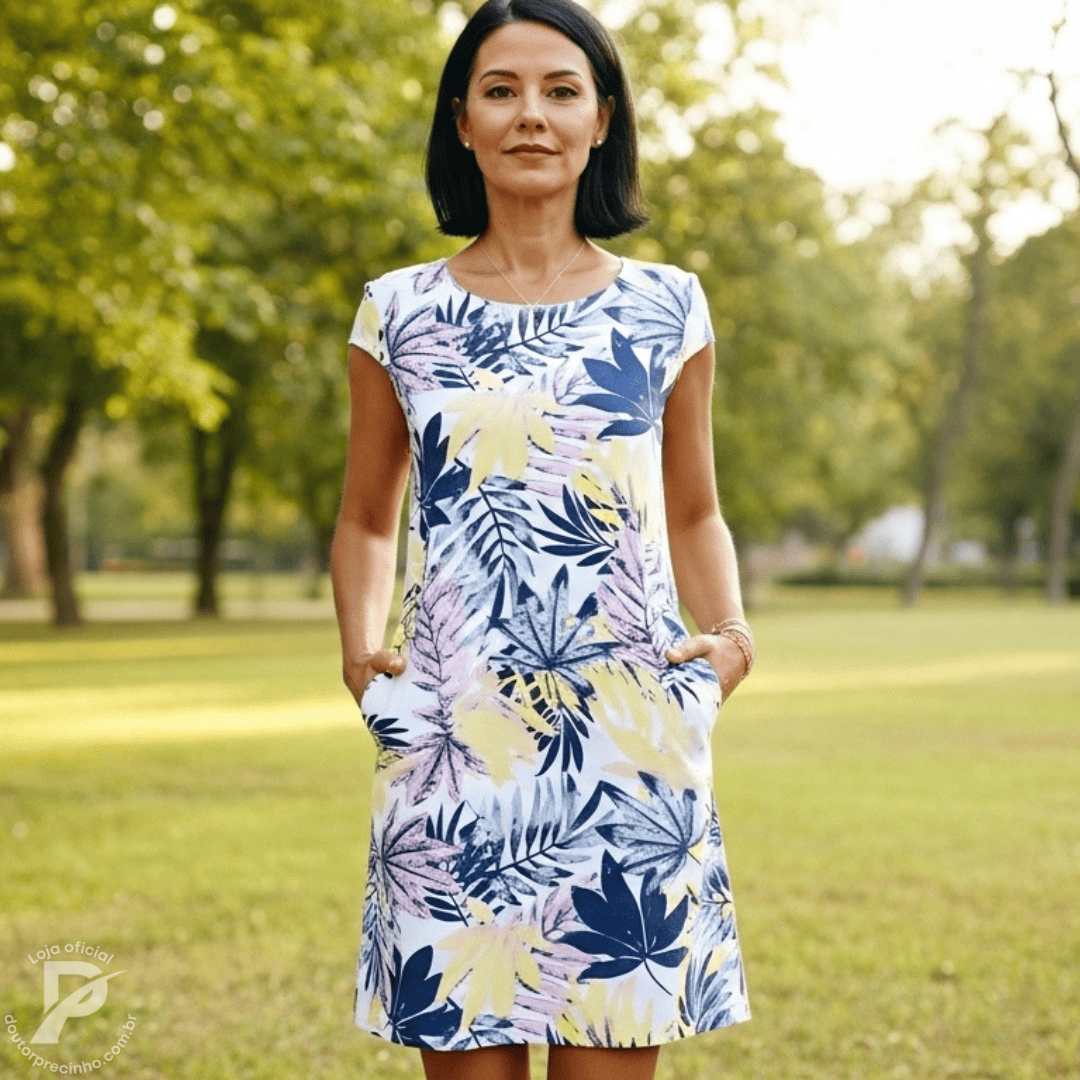 Vestido Azelinne - Elegância que flui com naturalidade