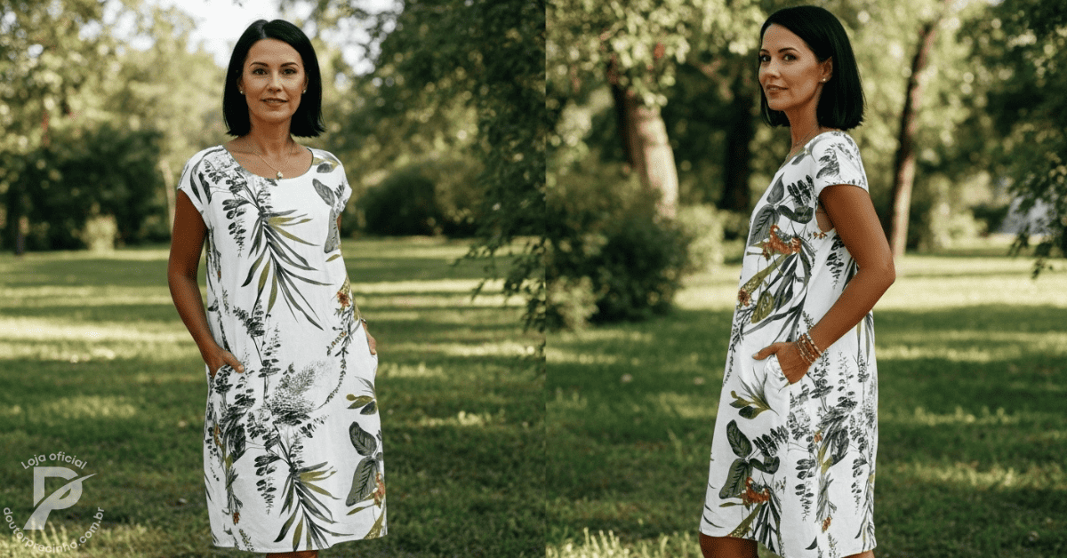 Vestido Azelinne - Elegância que flui com naturalidade