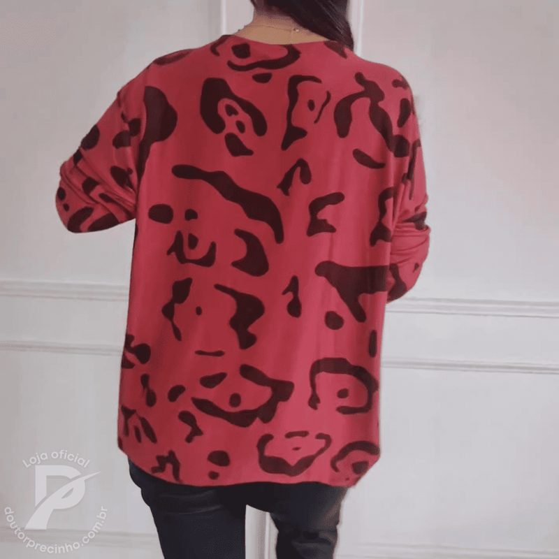 Blusa Estampada Arezzo - Sofisticação E Conforto