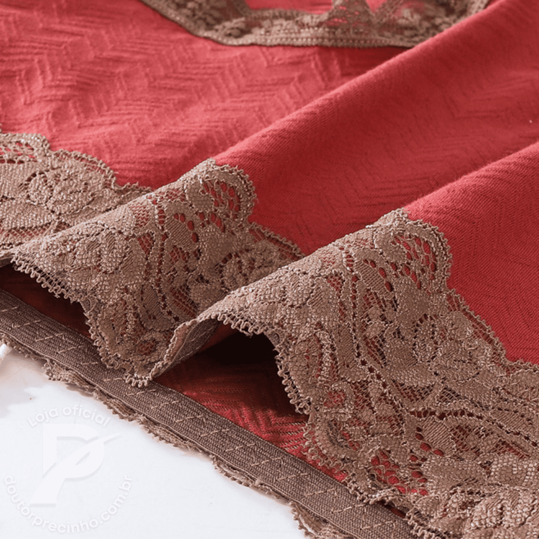 [5 peças] Calcinha Elegance Lina - Tecido Confortável e Detalhes em Renda Sofisticada