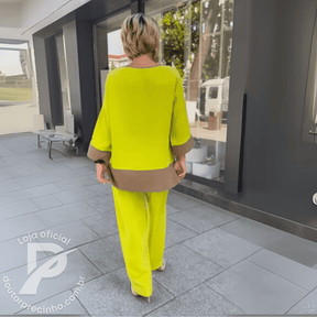 Conjunto Elegante em Tecido Leve – Maristela