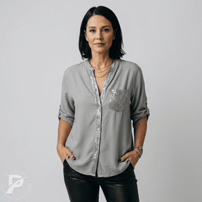 Camisa Olívia - Brilho Delicado com Elegância