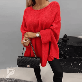 Chiara - Suéter Oversized em Tricô com Caimento Leve e Elegante