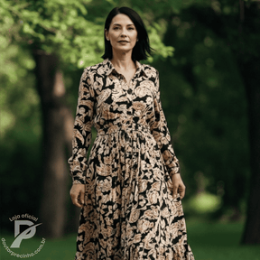 Vestido Elunara – Elegância Clássica com Toque Boho