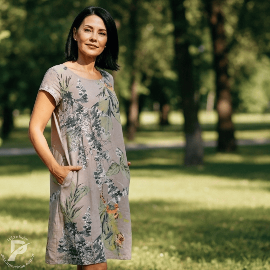 Vestido Azelinne - Elegância que flui com naturalidade