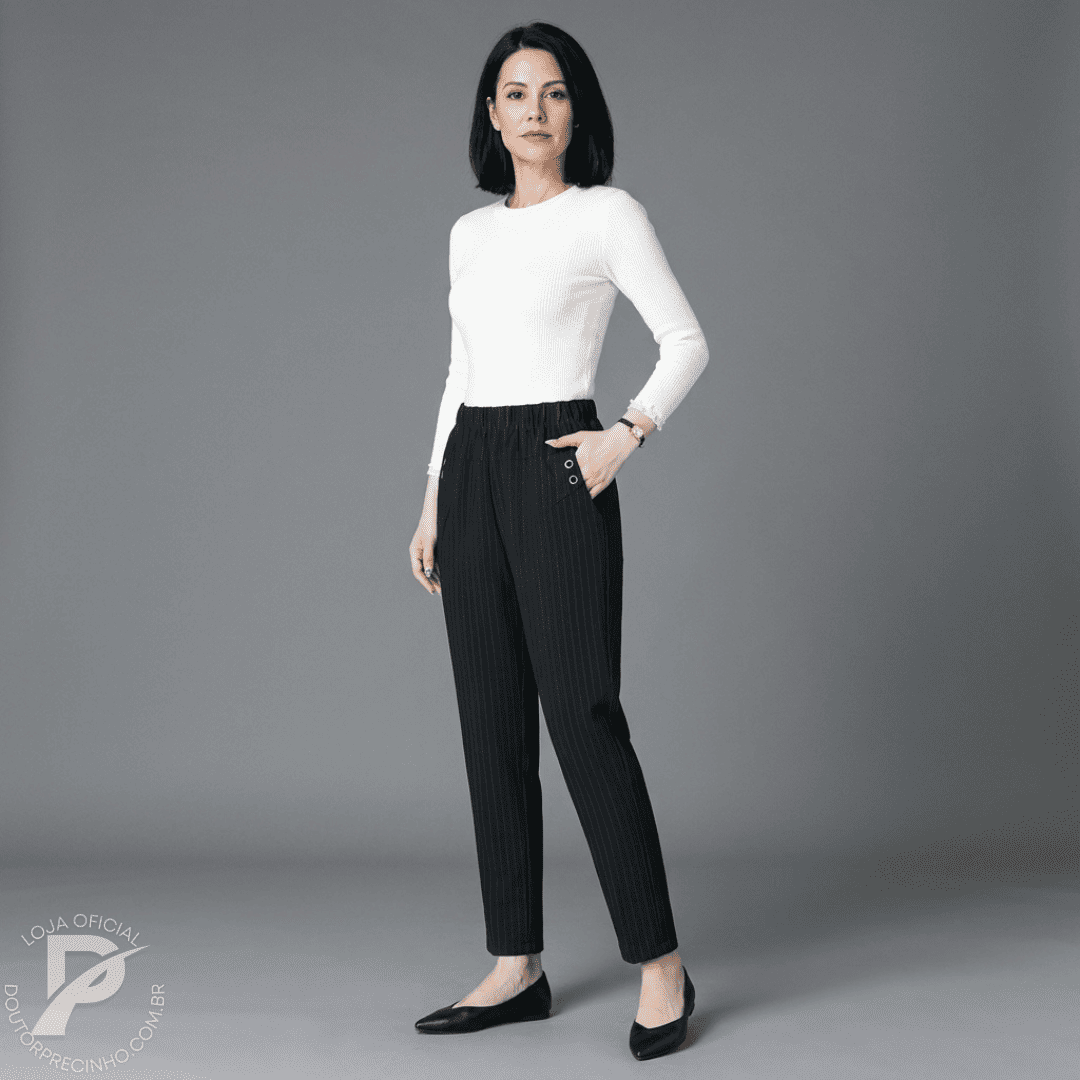Calça com forro em lã para o inverno -  Lucy