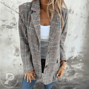 Blazer Feminino Xadrez - Luena