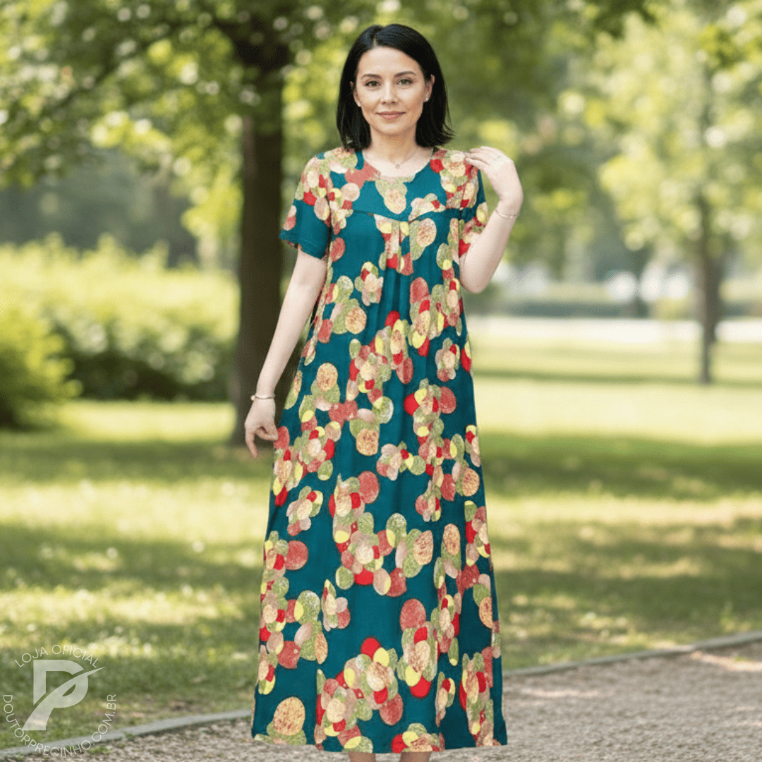 Vestido Iolanda - Serenidade Que Envolve