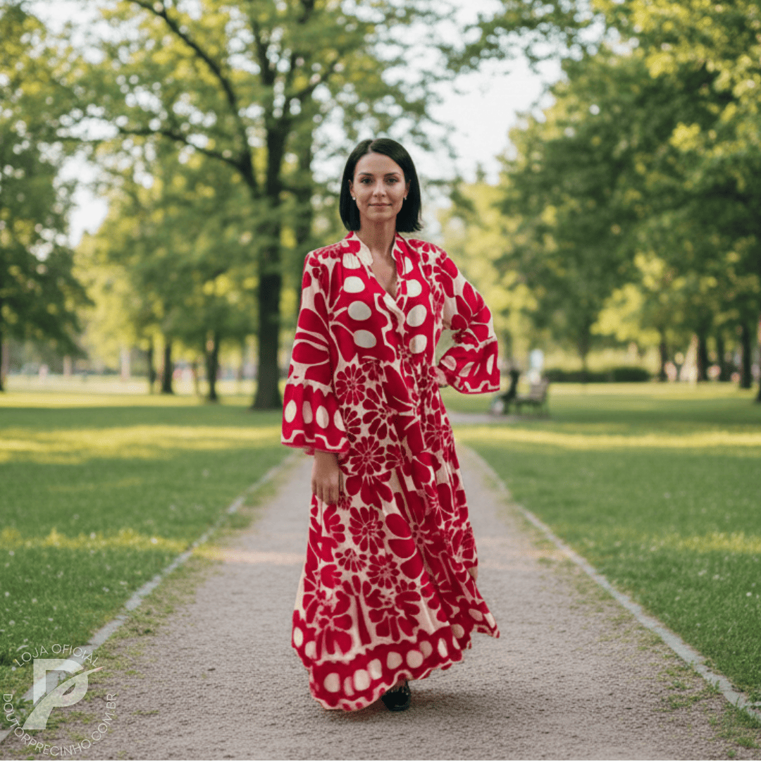 Vestido Arielle - Elegância natural e segurança