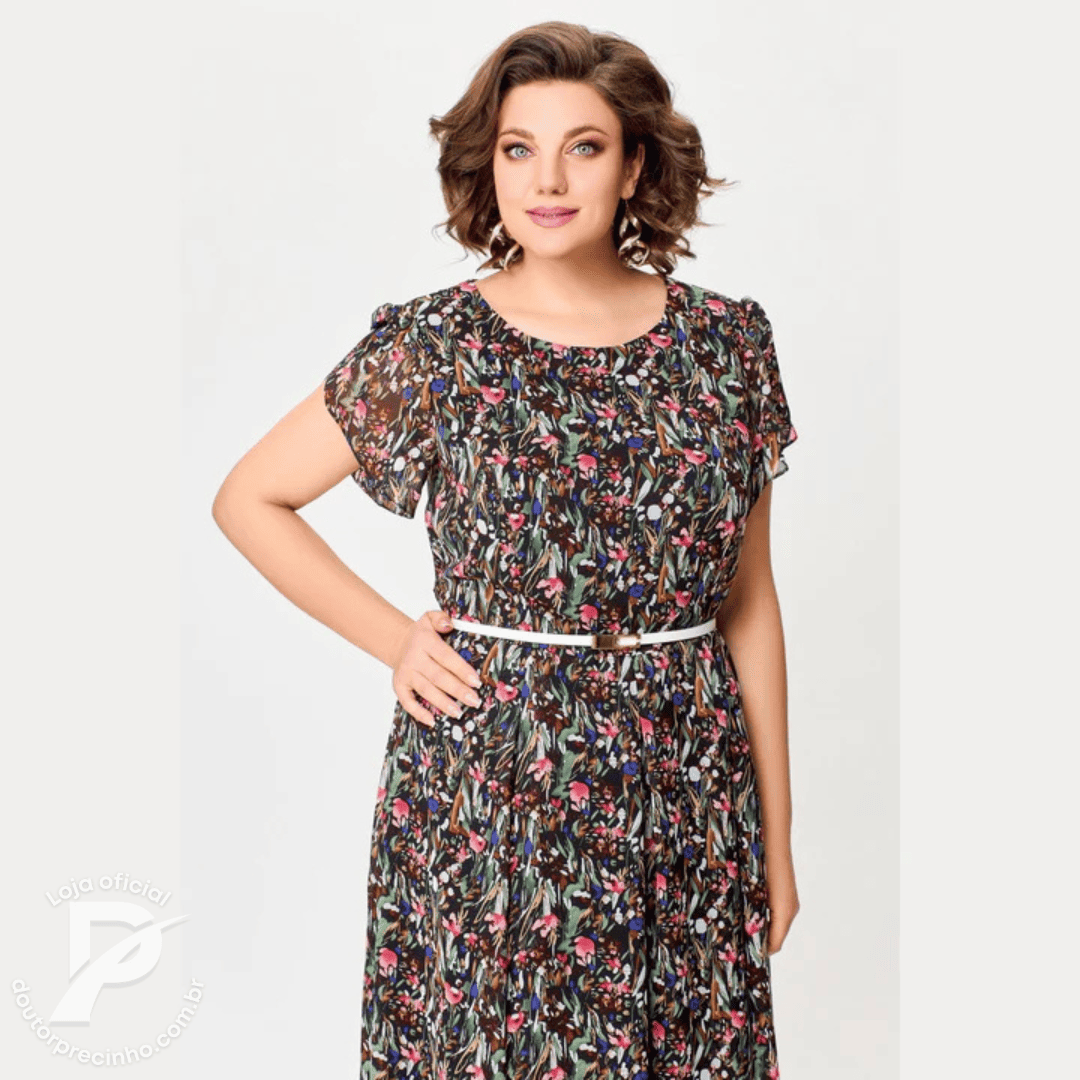 Vestido Dalina - Elegante com Cintura Marcada