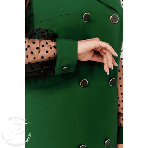 Vestido Novara – Mangas Transparentes