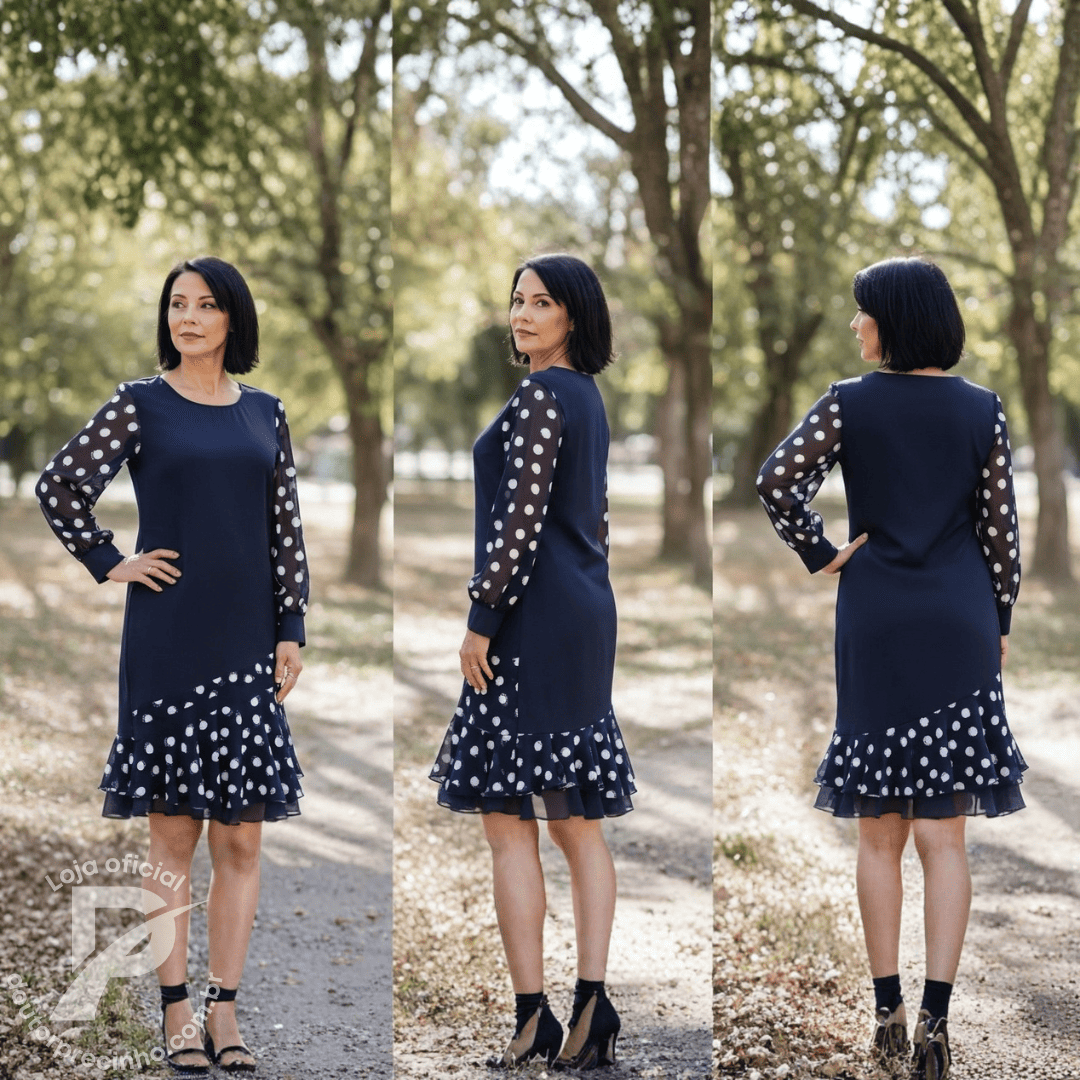 Vestido Marisse – Elegância Clássica com Detalhes que Encantam