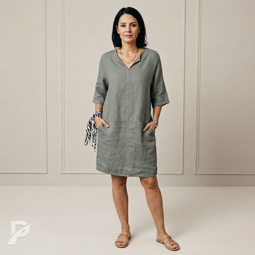 Vestido Casual Verona - Conforto e Elegância Minimalista