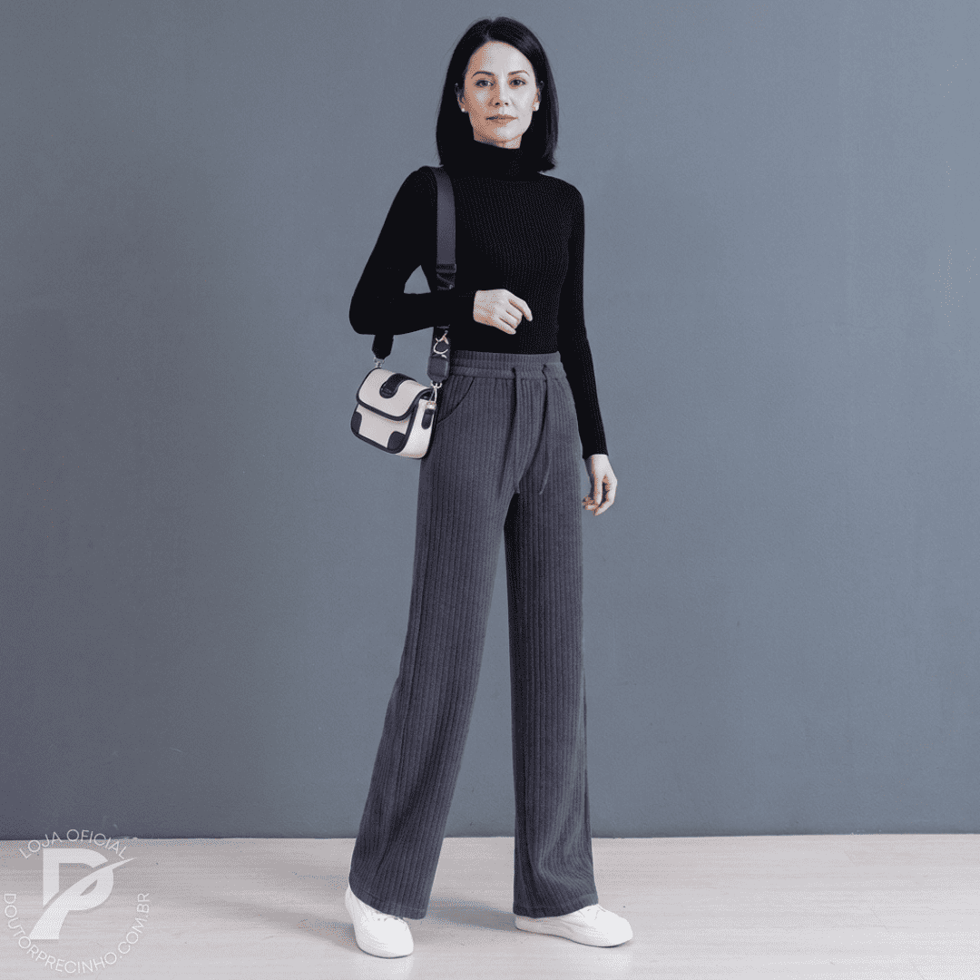 Calça forrada em lã - Poly