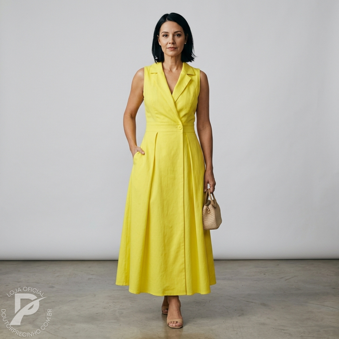 Vestido Dominique – Sofisticação e Elegância Clássica