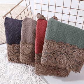 [5 peças] Calcinha Elegance Lina - Tecido Confortável e Detalhes em Renda Sofisticada