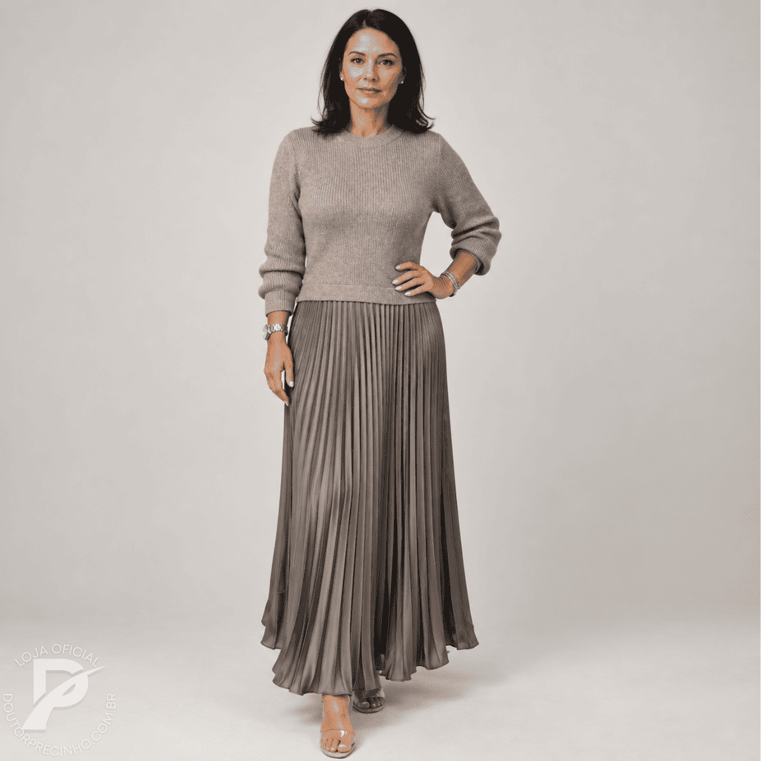 Vestido Margot – Elegância Atemporal com Toque Aconchegante