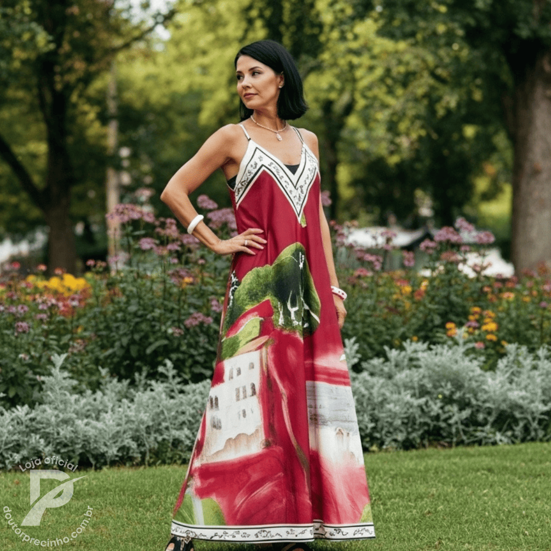 Vestido Eraline – Estilo Artístico, Elegância e Liberdade em Cada Movimento