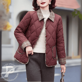 Casaco Feminino Forrado Belinda – Sofisticação e Conforto Para o Inverno