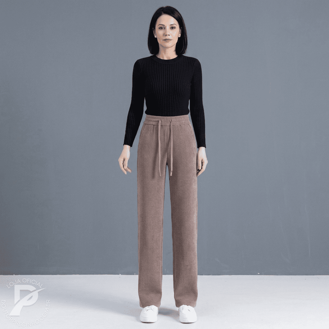 Calça forrada em lã - Poly