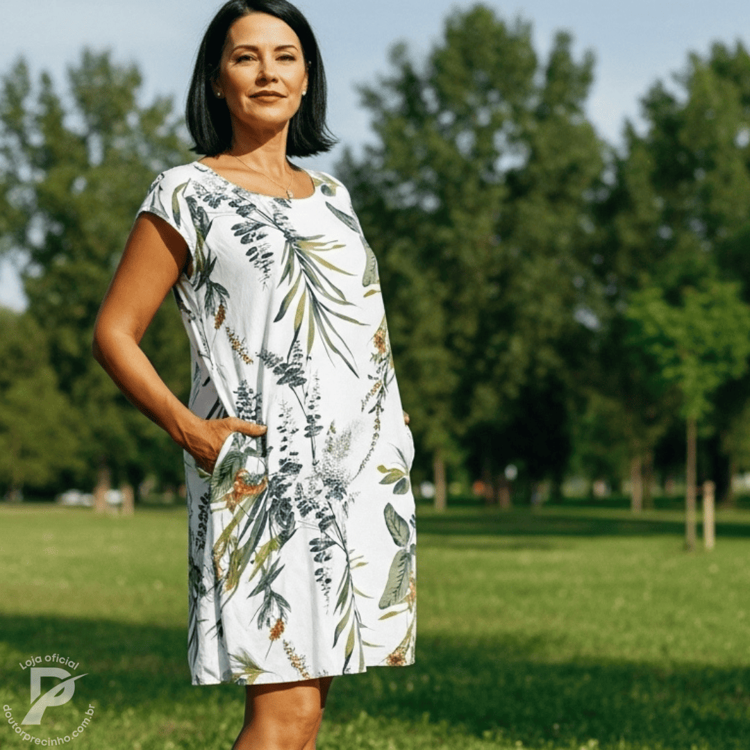 Vestido Azelinne - Elegância que flui com naturalidade