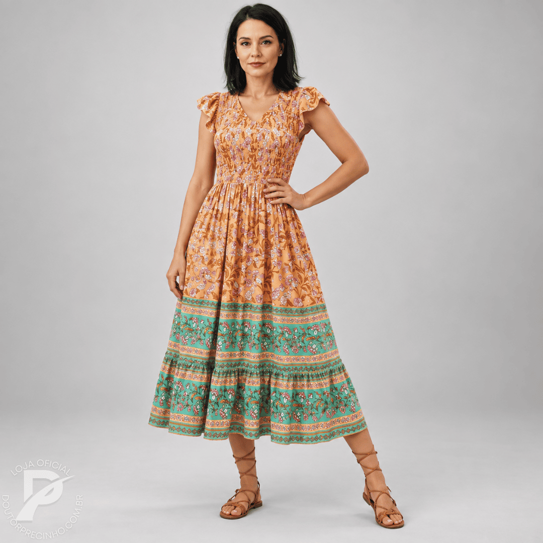 Vestido Venezia – Leveza, Romance e Estilo em Cada Movimento