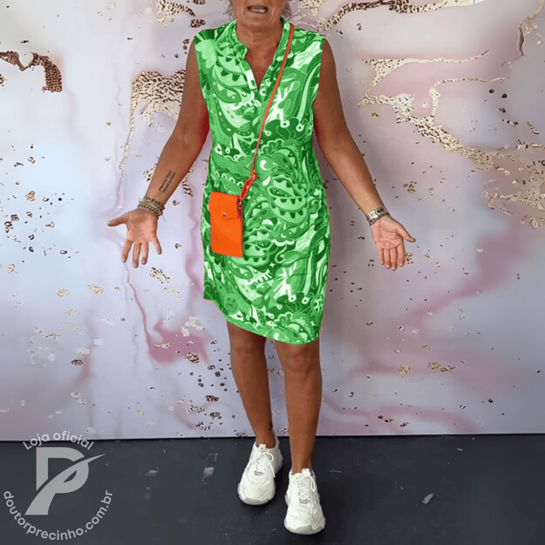 Vestido Nalira - Estampado Tropical